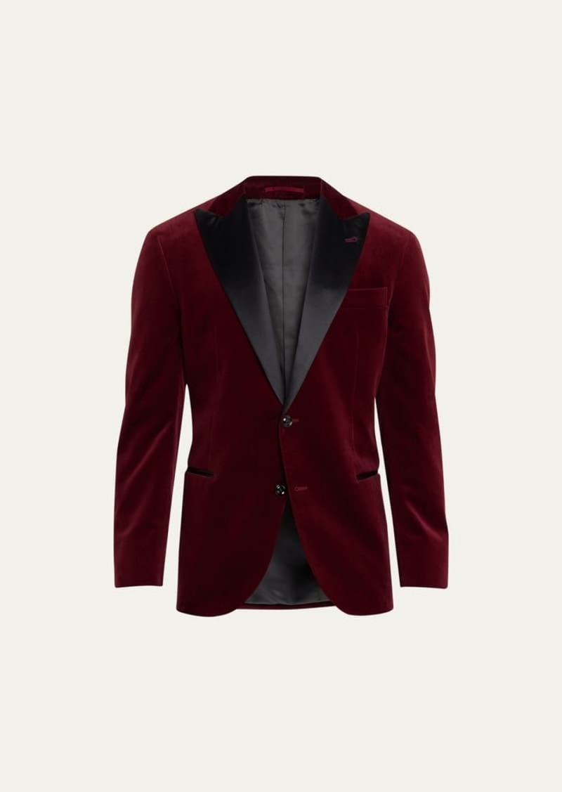 Brunello Cucinelli Men's Velvet Peak-Lapel Tuxedo Jacket