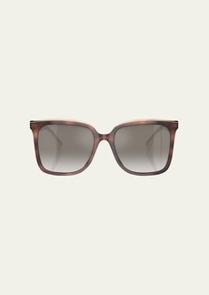 Brunello Cucinelli Mirrored Acetate Square Sunglasses