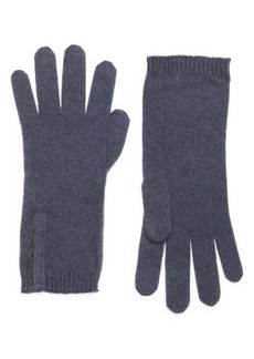 Brunello Cucinelli Monili Detail Cashmere Gloves