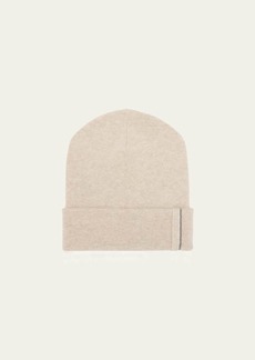 Brunello Cucinelli Monili-Trim Cashmere Beanie Hat