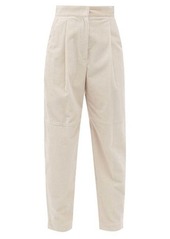 Brunello Cucinelli Pleated cotton-corduroy trousers