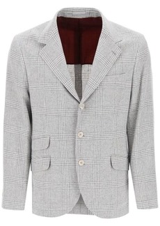 Brunello cucinelli prince of wales tailored suit
