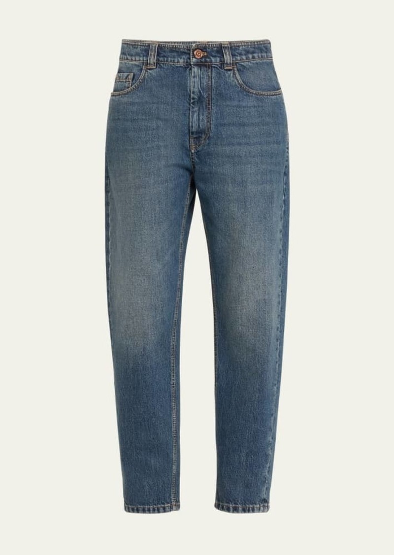 Brunello Cucinelli Retro Vintage Straight Leg Jeans