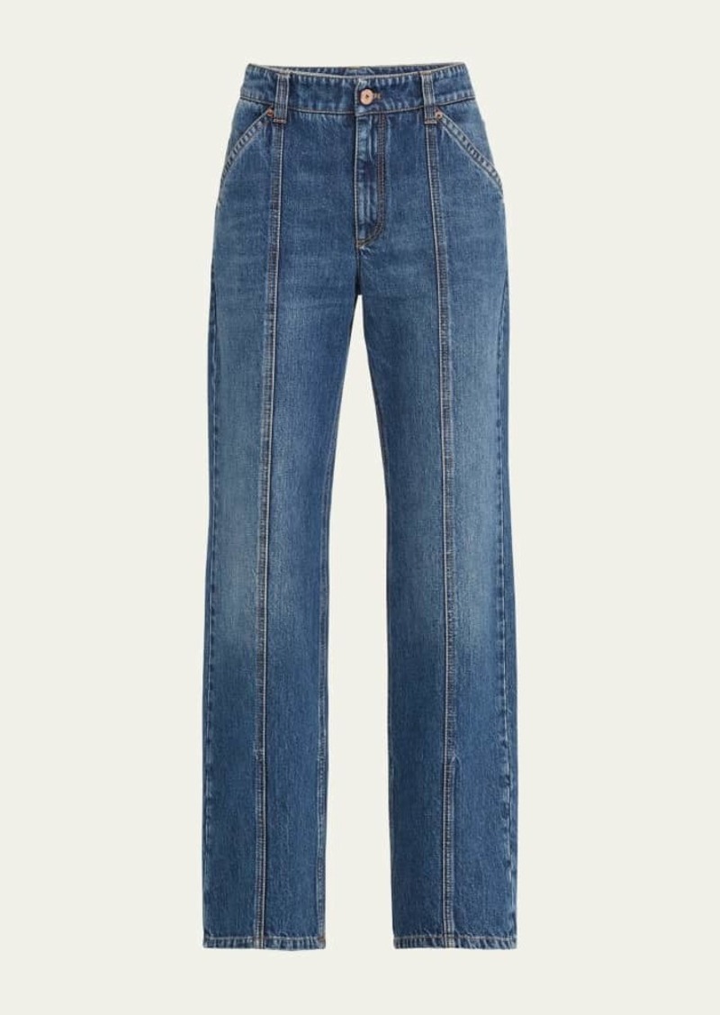 Brunello Cucinelli Retro Vintage Straight-Leg Jeans