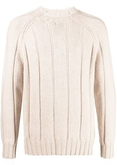 BRUNELLO CUCINELLI RIBBED CREW NECK SWEATER CLOTHING