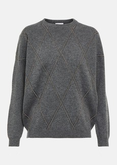 Brunello Cucinelli Sequined wool and cashmere sweater