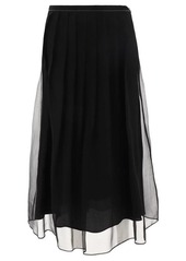 BRUNELLO CUCINELLI Shiny Waistband skirt