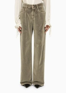 Brunello Cucinelli Stone velvet trousers