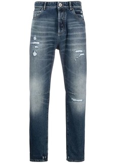 BRUNELLO CUCINELLI STRAIGHT JEANS WITH LOGO