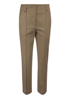 BRUNELLO CUCINELLI Stretch cotton cover-up Wide Corset trousers with necklace