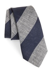 Brunello Cucinelli Stripe Linen Tie