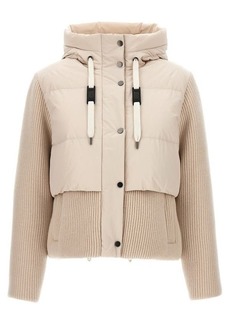 BRUNELLO CUCINELLI Two-material down jacket