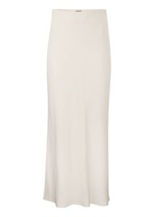 BRUNELLO CUCINELLI Viscose and linen long pencil skirt