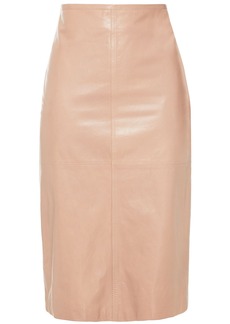 Brunello Cucinelli - Leather pencil skirt - Pink - IT 38