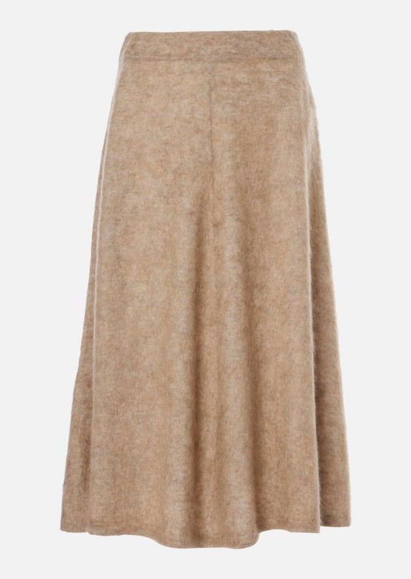 Brunello Cucinelli Wool and cashmere-blend midi skirt