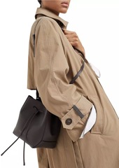 Brunello Cucinelli Calfkskin Bucket Bag with Monili