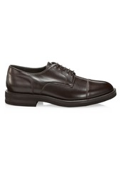 Brunello Cucinelli Cap-Toe Leather Derby Shoes
