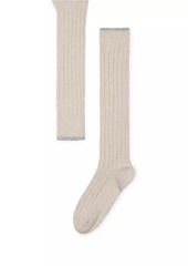 Brunello Cucinelli Cashmere Rib Knit Socks