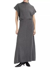 Brunello Cucinelli Cashmere English Rib Diagonal Knit Dress