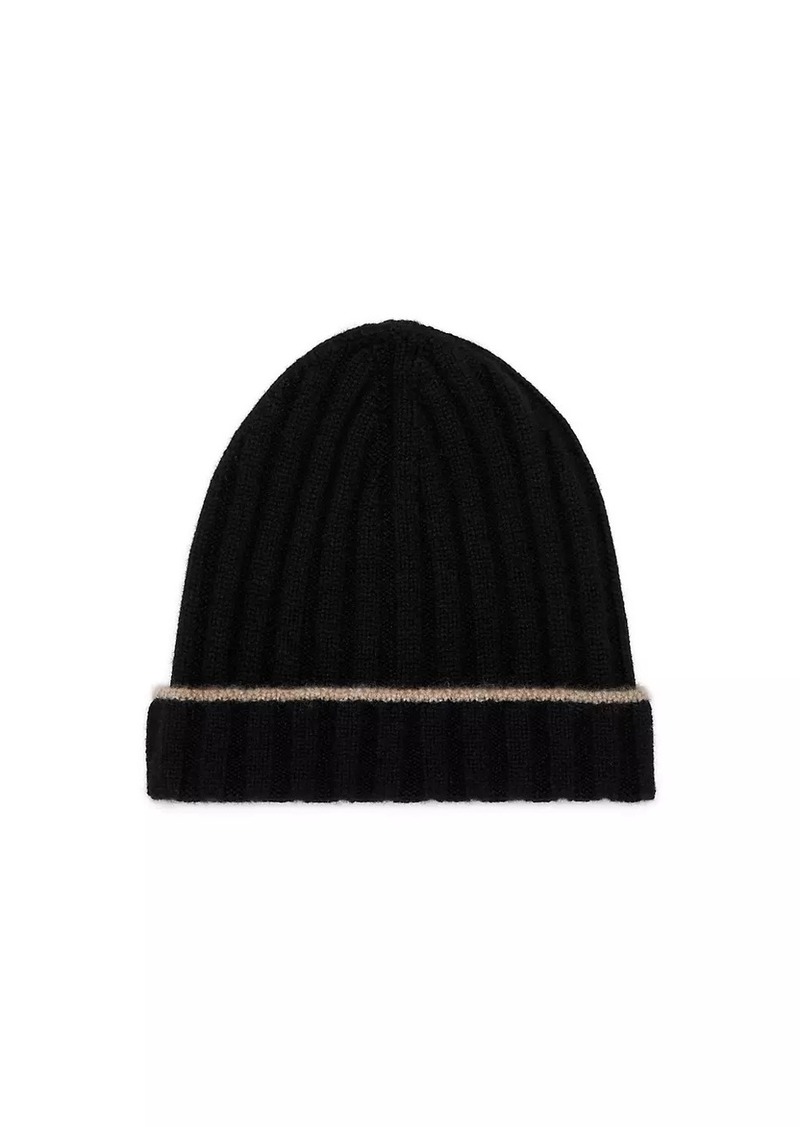 Brunello Cucinelli Cashmere Rib Knit Beanie