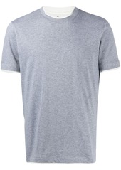 Brunello Cucinelli contrast-trimmed cotton T-shirt