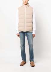 Brunello Cucinelli corduroy padded down gilet