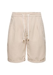 Brunello Cucinelli Cotton & Linen Bermuda Shorts