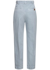 Brunello Cucinelli Cotton & Linen Wide Pants