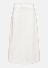 Brunello Cucinelli Cotton A-line midi skirt