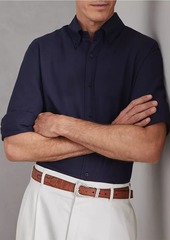 Brunello Cucinelli Cotton and Cashmere Twill Basic Fit Shirt