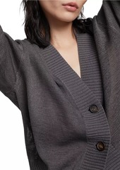 Brunello Cucinelli Cotton Cardigan with Shiny Details