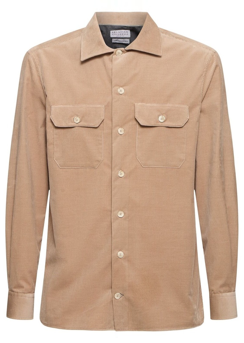 Brunello Cucinelli Cotton Corduroy Shirt