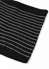 Brunello Cucinelli Cotton Dazzling Stripes Knit Shorts