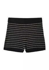 Brunello Cucinelli Cotton Dazzling Stripes Knit Shorts