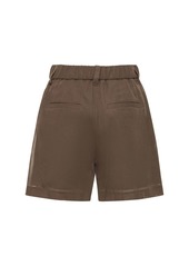 Brunello Cucinelli Cotton Gauze Elastic Shorts