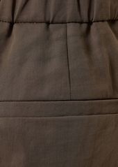Brunello Cucinelli Cotton Gauze Elastic Shorts