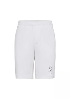 Brunello Cucinelli Cotton Interlock Bermuda Shorts with Tennis Logo