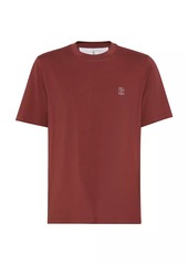 Brunello Cucinelli Cotton Jersey Crew Neck T-Shirt