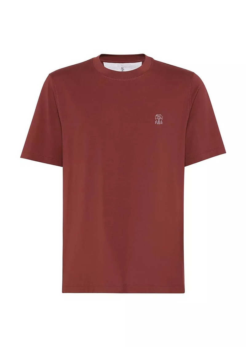 Brunello Cucinelli Cotton Jersey Crew Neck T-Shirt