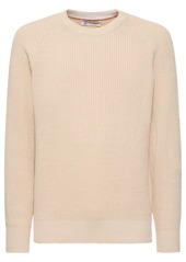 Brunello Cucinelli Cotton Knit Crewneck Sweater