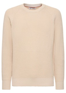 Brunello Cucinelli Cotton Knit Crewneck Sweater