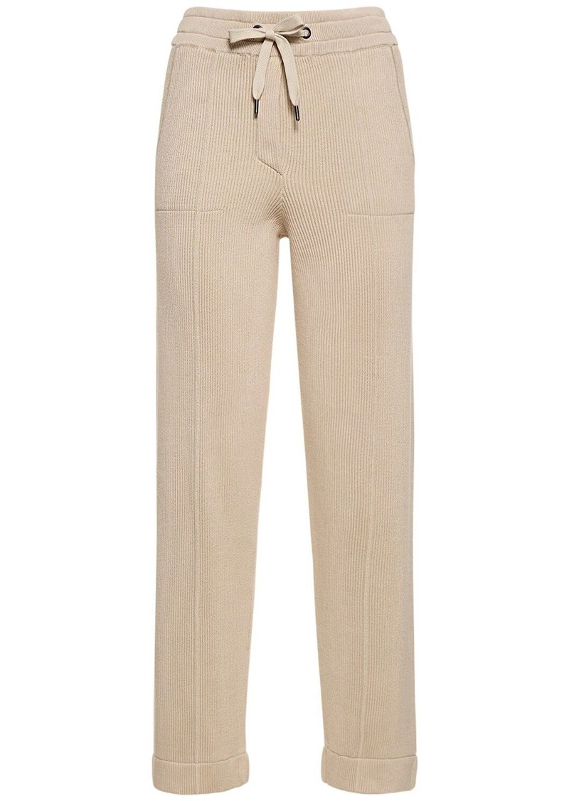 Brunello Cucinelli Cotton Knit Jogger Pants