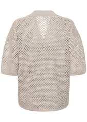 Brunello Cucinelli Cotton Knit V-neck Sweater