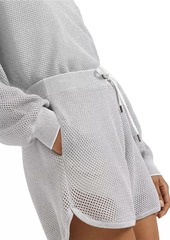 Brunello Cucinelli Cotton Sparkling Net Knit Shorts