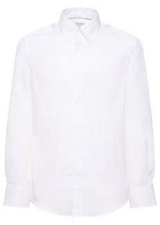 Brunello Cucinelli Cotton Twill Button Down Shirt