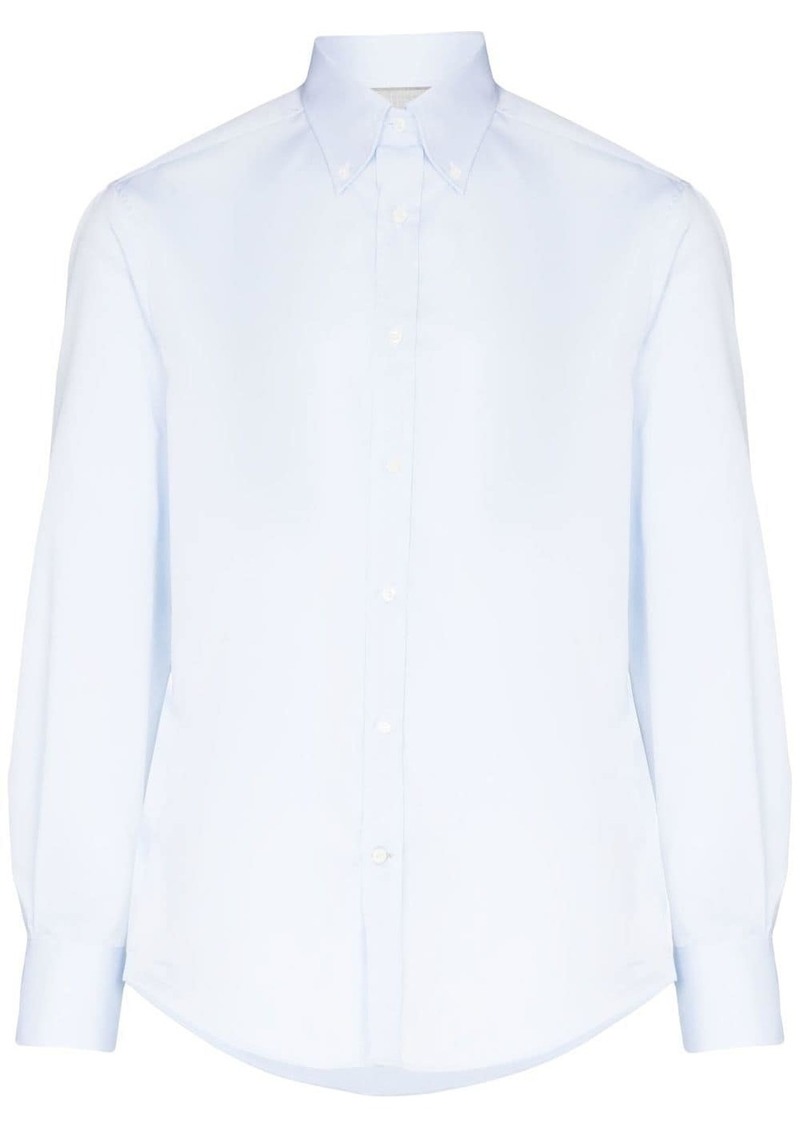 Brunello Cucinelli cotton twill slim-fit shirt