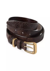 Brunello Cucinelli Crack Calfskin Belt