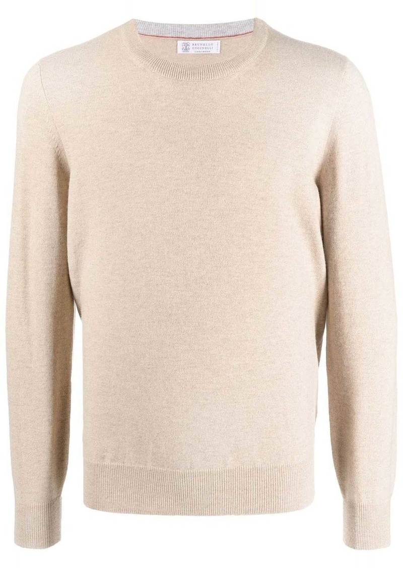 Brunello Cucinelli crew neck cashmere jumper