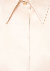 Brunello Cucinelli Crispy Sheer Silk Chiffon Shirt