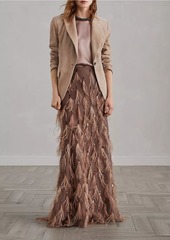 Brunello Cucinelli Crispy Silk Mermaid Skirt